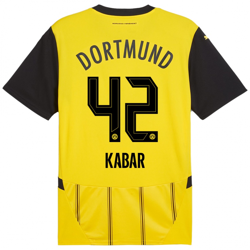 Uomo Maglia Almugera Kabar #42 Giallo Nero Kit Gara Home 2024/25 Maglietta