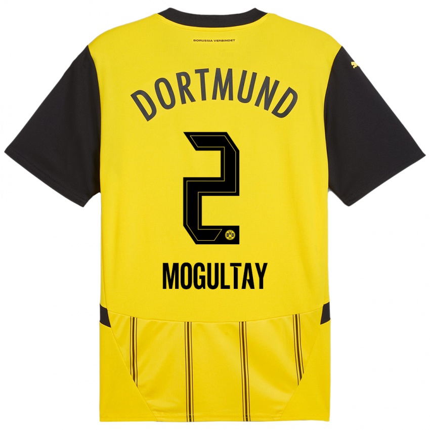 Uomo Maglia Baran Mogultay #2 Giallo Nero Kit Gara Home 2024/25 Maglietta