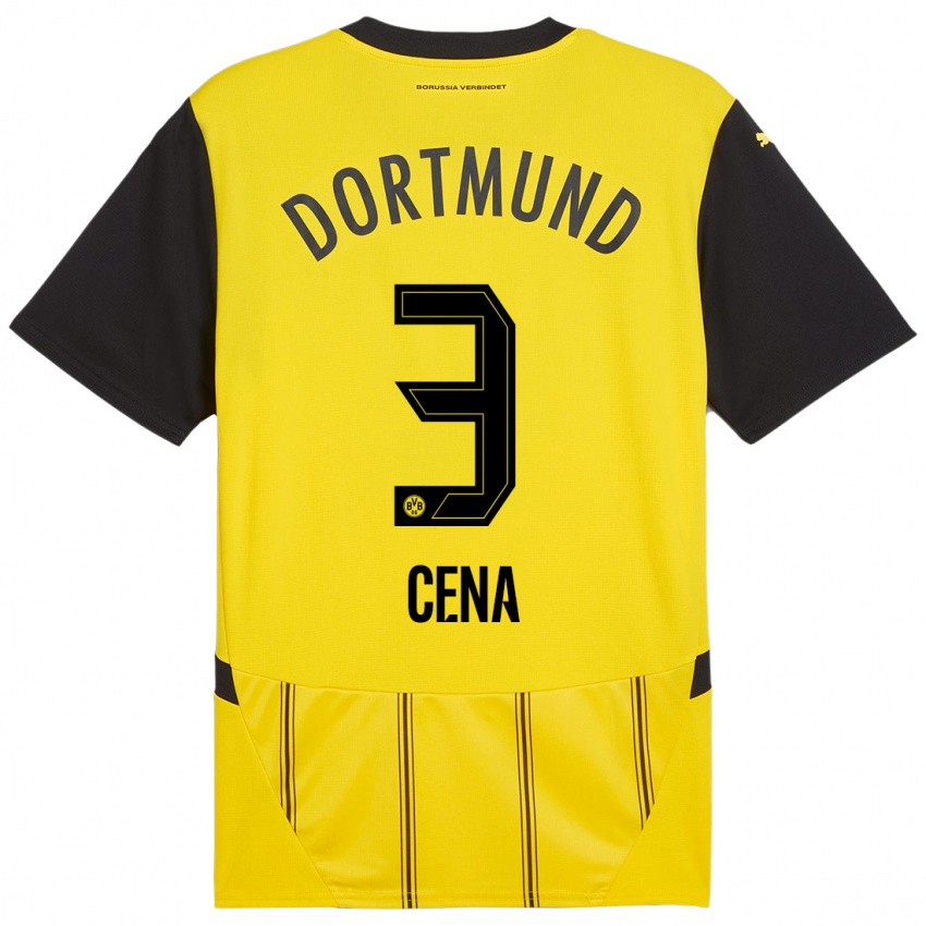 Uomo Maglia Valon Cena #3 Giallo Nero Kit Gara Home 2024/25 Maglietta