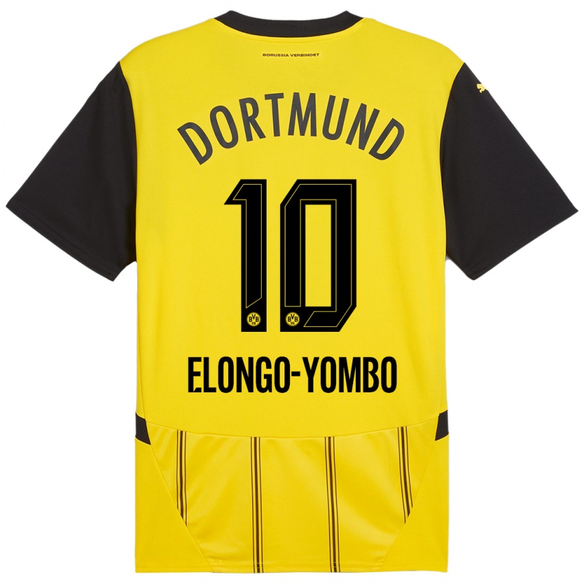 Uomo Maglia Rodney Elongo-Yombo #10 Giallo Nero Kit Gara Home 2024/25 Maglietta