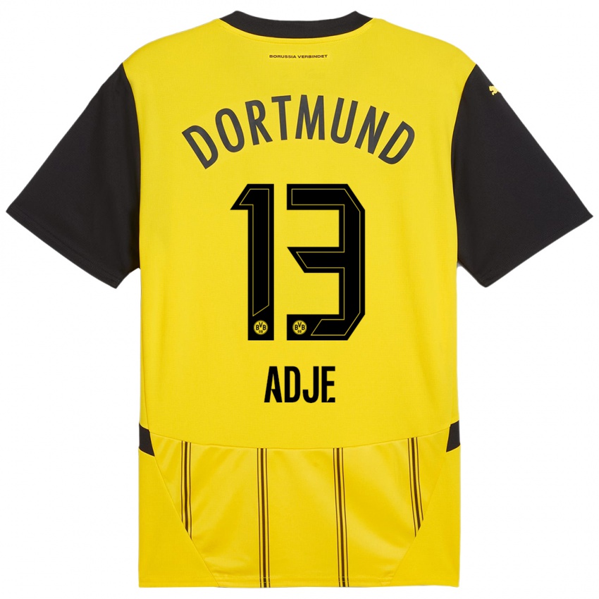 Uomo Maglia Miguel Adje #13 Giallo Nero Kit Gara Home 2024/25 Maglietta