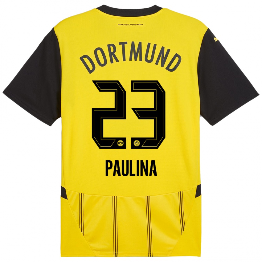 Uomo Maglia Jordi Paulina #23 Giallo Nero Kit Gara Home 2024/25 Maglietta