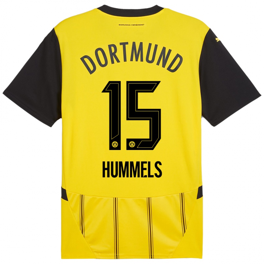 Uomo Maglia Mats Hummels #15 Giallo Nero Kit Gara Home 2024/25 Maglietta