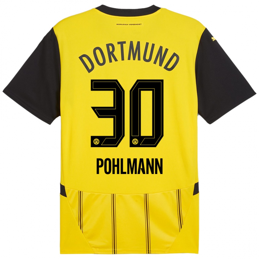 Uomo Maglia Ole Pohlmann #30 Giallo Nero Kit Gara Home 2024/25 Maglietta