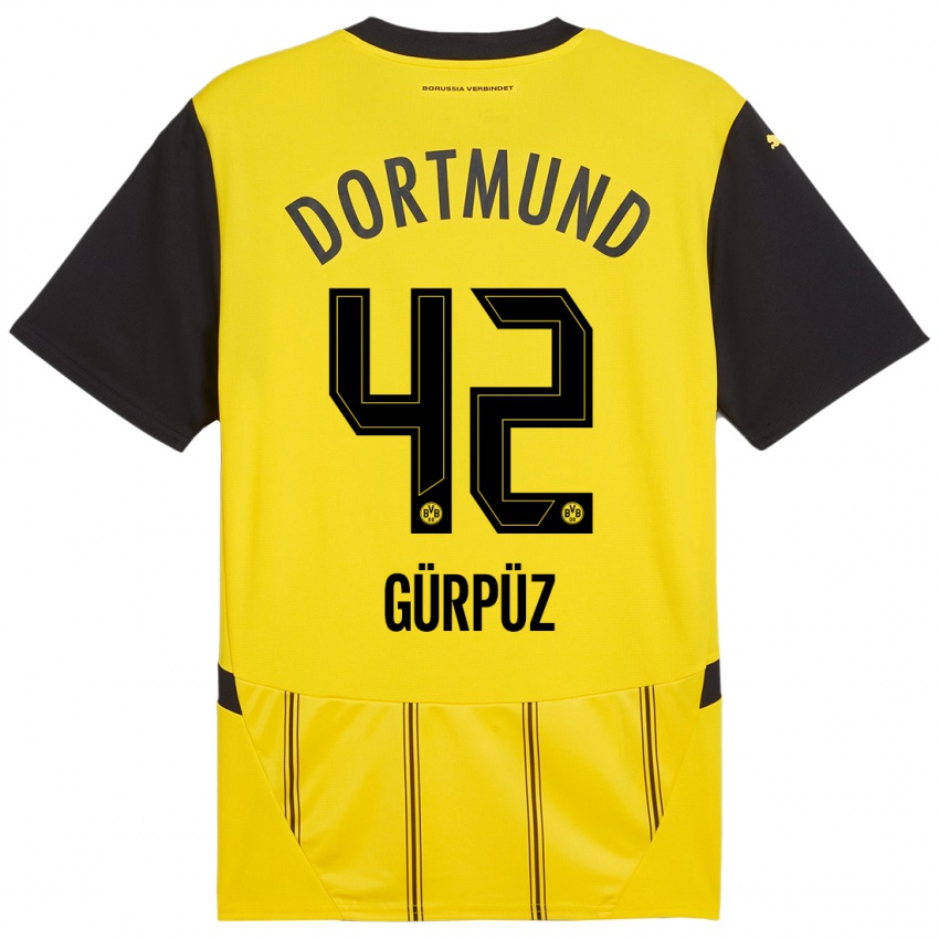 Uomo Maglia Goktan Gurpuz #42 Giallo Nero Kit Gara Home 2024/25 Maglietta