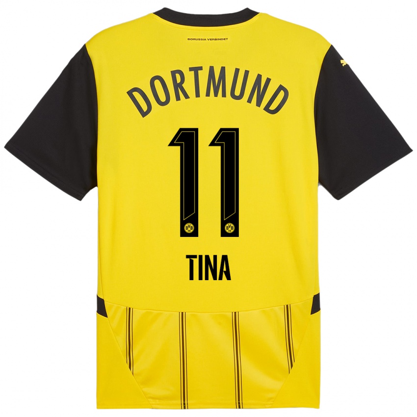 Uomo Maglia Abdulla Tina #11 Giallo Nero Kit Gara Home 2024/25 Maglietta