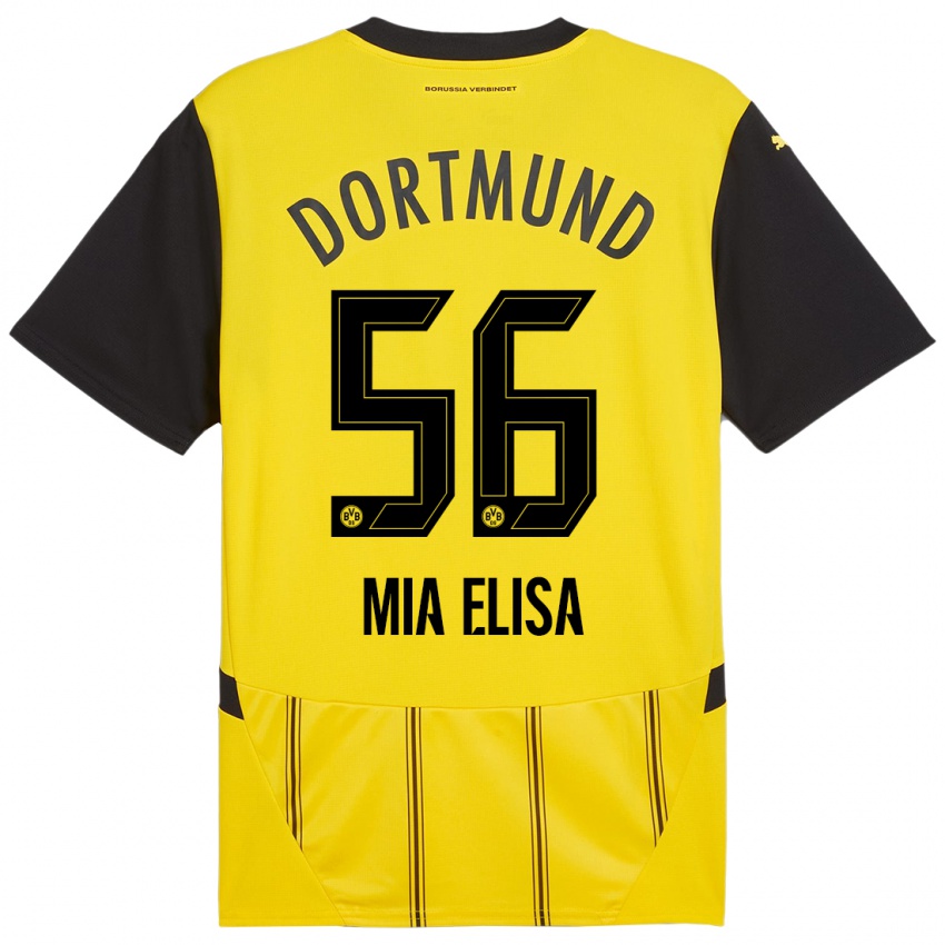 Uomo Maglia Bomnuter Mia Elisa #56 Giallo Nero Kit Gara Home 2024/25 Maglietta