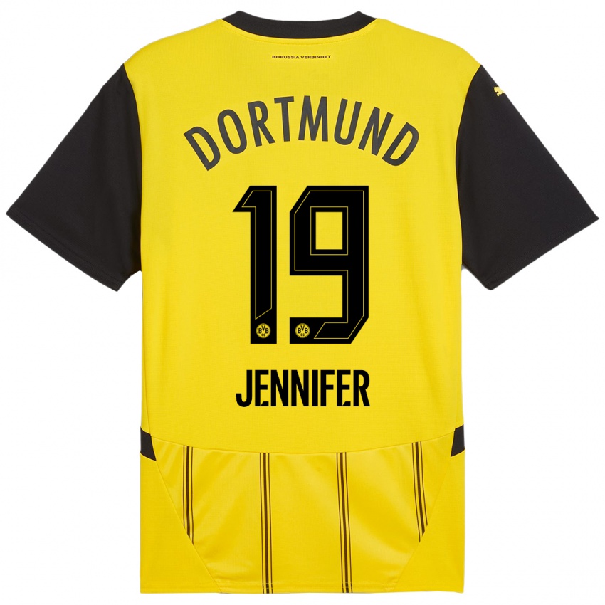 Uomo Maglia Gutierrez Bermejo Jennifer #19 Giallo Nero Kit Gara Home 2024/25 Maglietta