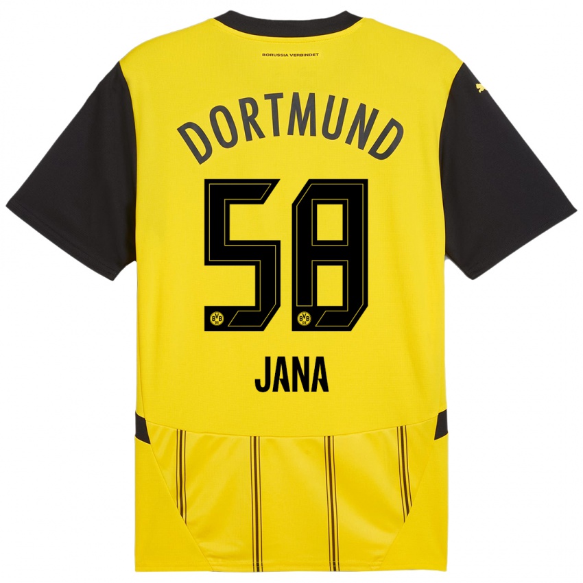 Uomo Maglia Nordberg Jana #58 Giallo Nero Kit Gara Home 2024/25 Maglietta