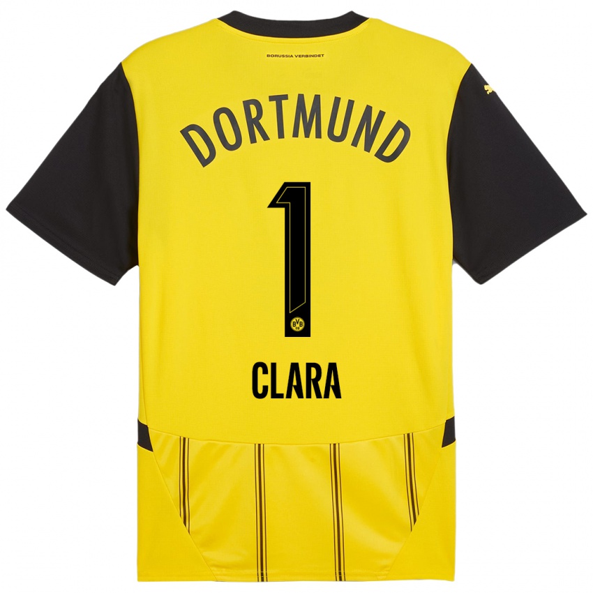 Uomo Maglia Woltering Clara #1 Giallo Nero Kit Gara Home 2024/25 Maglietta