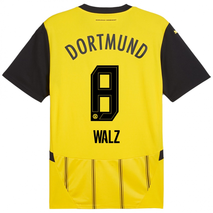 Uomo Maglia Vasco Walz #8 Giallo Nero Kit Gara Home 2024/25 Maglietta