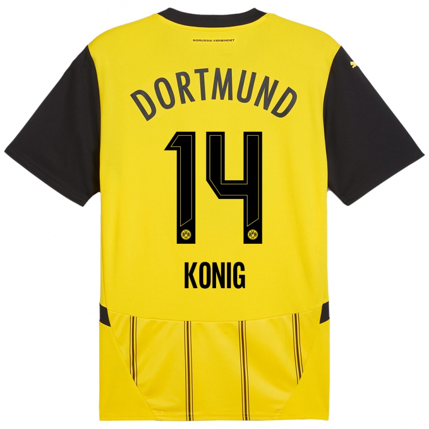 Uomo Maglia Raul Konig #14 Giallo Nero Kit Gara Home 2024/25 Maglietta