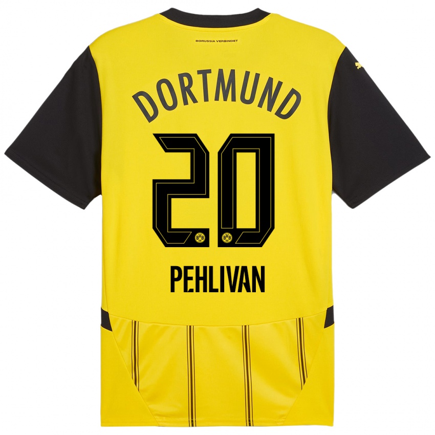 Uomo Maglia Miran Pehlivan #20 Giallo Nero Kit Gara Home 2024/25 Maglietta