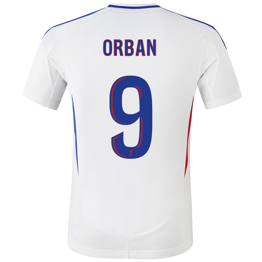 Uomo Maglia Gift Orban #9 Bianco Blu Kit Gara Home 2024/25 Maglietta