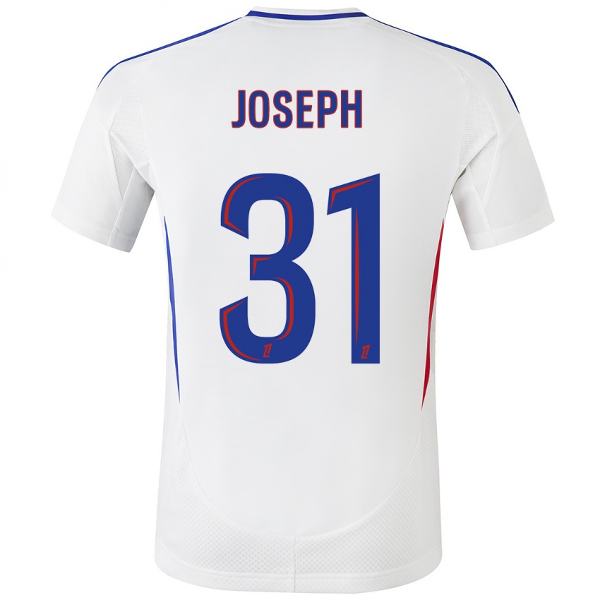 Uomo Maglia Liana Joseph #31 Bianco Blu Kit Gara Home 2024/25 Maglietta