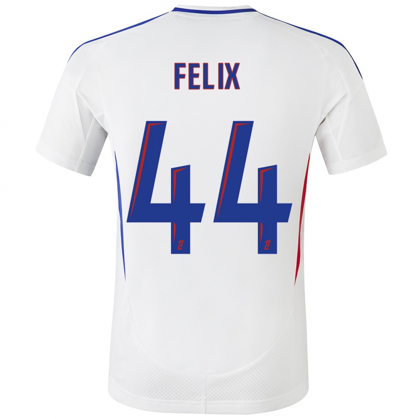 Uomo Maglia Marley Felix #44 Bianco Blu Kit Gara Home 2024/25 Maglietta