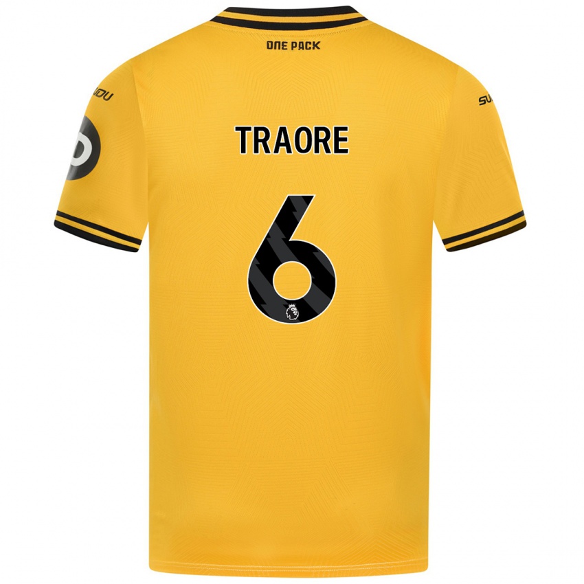 Uomo Maglia Boubacar Traoré #6 Giallo Kit Gara Home 2024/25 Maglietta