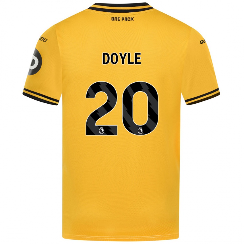 Uomo Maglia Tommy Doyle #20 Giallo Kit Gara Home 2024/25 Maglietta