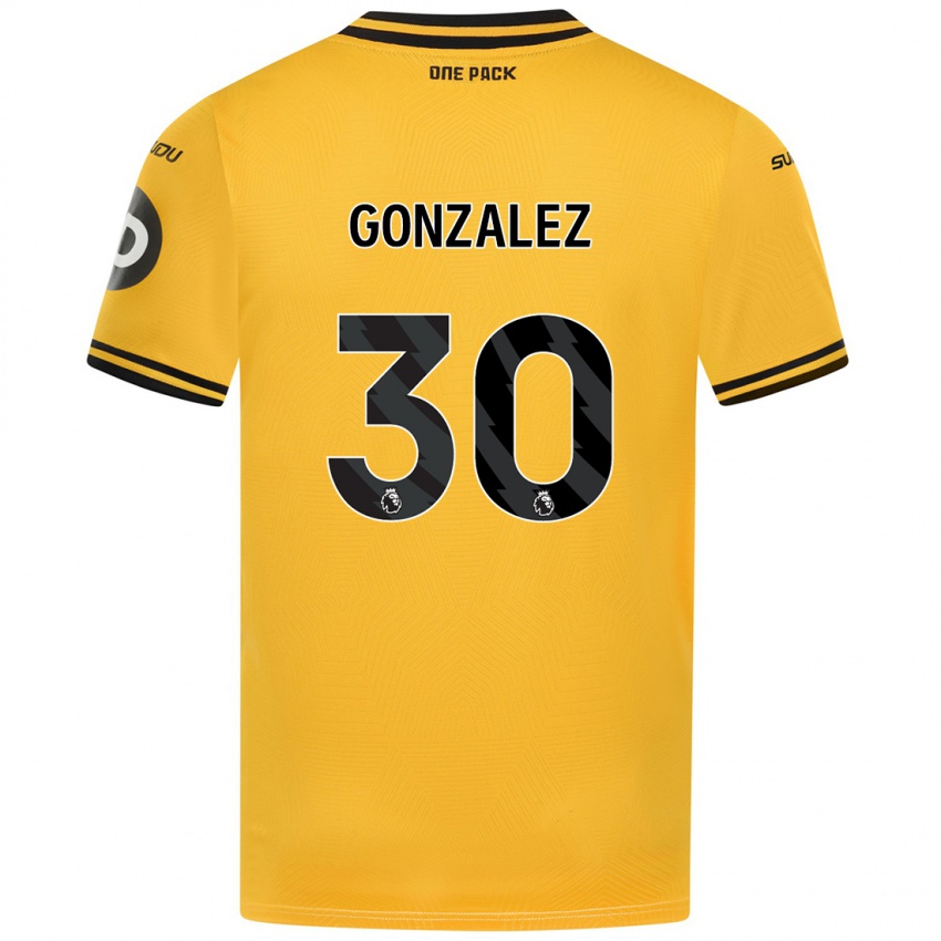 Uomo Maglia Enso González #30 Giallo Kit Gara Home 2024/25 Maglietta