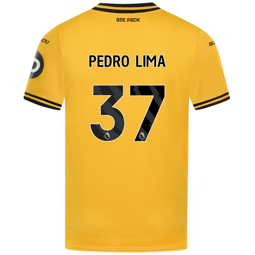 Uomo Maglia Pedro Lima #37 Giallo Kit Gara Home 2024/25 Maglietta