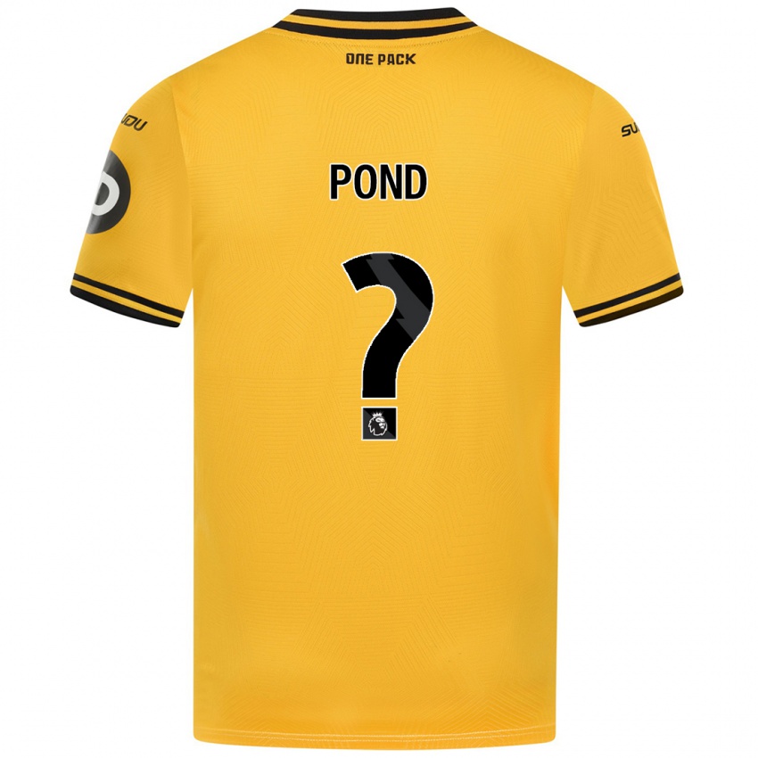 Uomo Maglia Alfie Pond #0 Giallo Kit Gara Home 2024/25 Maglietta