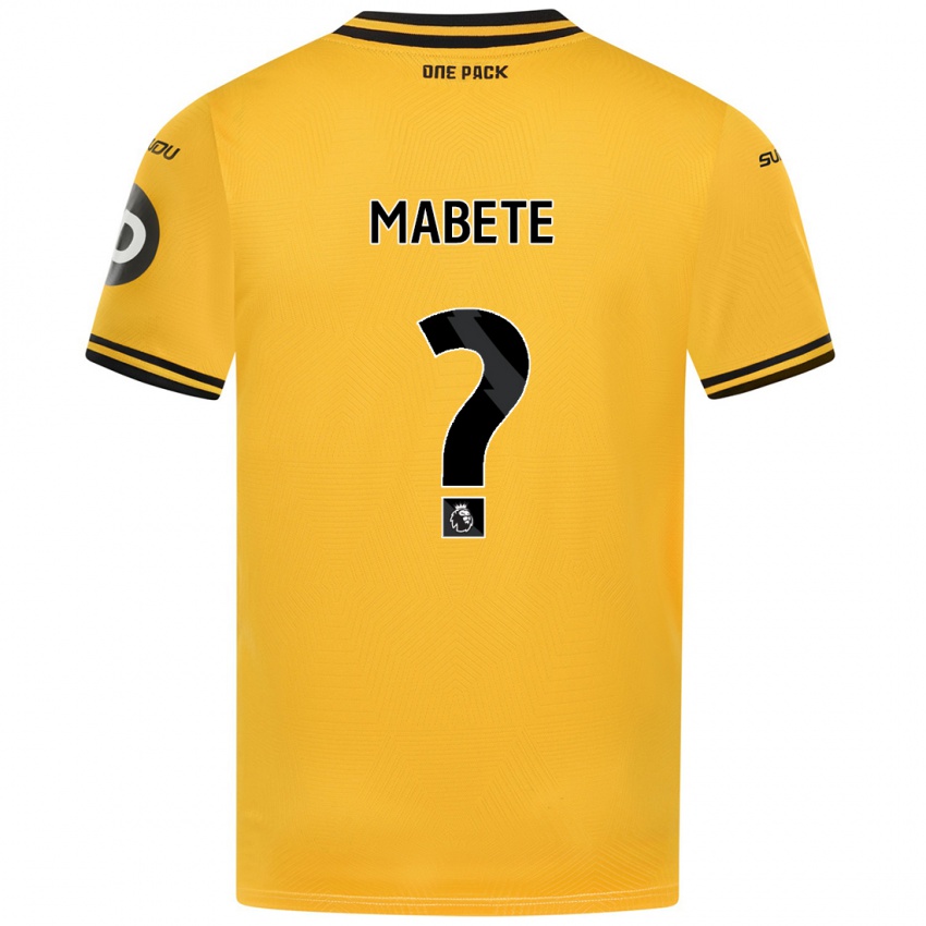 Uomo Maglia Filozofe Mabete #0 Giallo Kit Gara Home 2024/25 Maglietta