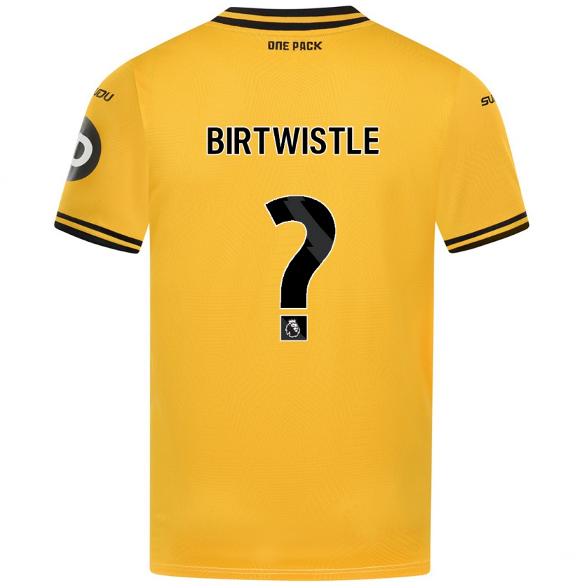 Uomo Maglia Harry Birtwistle #0 Giallo Kit Gara Home 2024/25 Maglietta