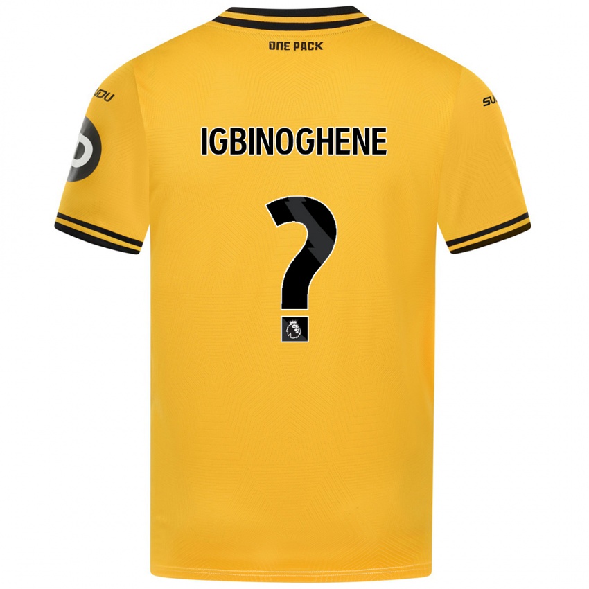 Uomo Maglia Testimony Igbinoghene #0 Giallo Kit Gara Home 2024/25 Maglietta