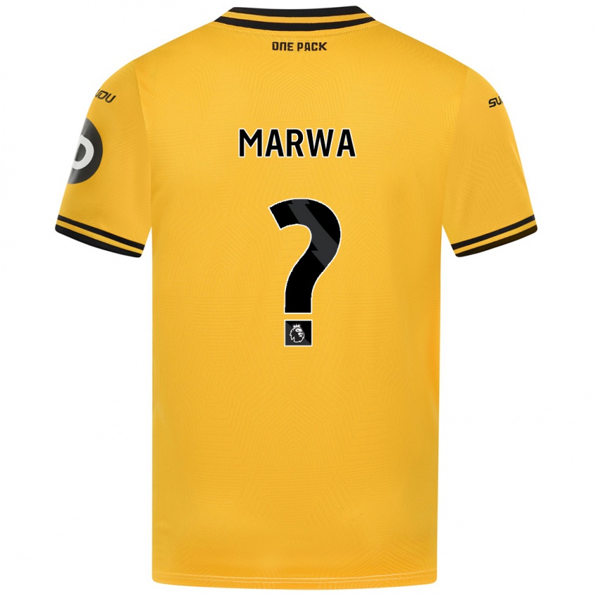 Uomo Maglia Bjørn Marwa #0 Giallo Kit Gara Home 2024/25 Maglietta