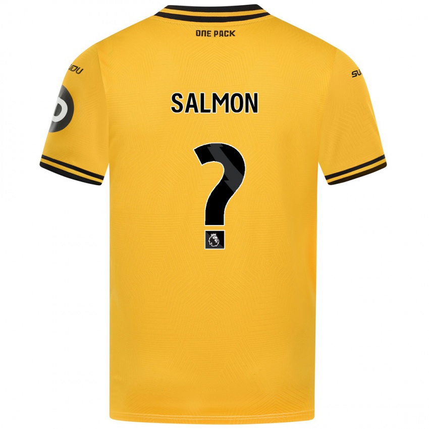 Uomo Maglia Fabian Salmon #0 Giallo Kit Gara Home 2024/25 Maglietta