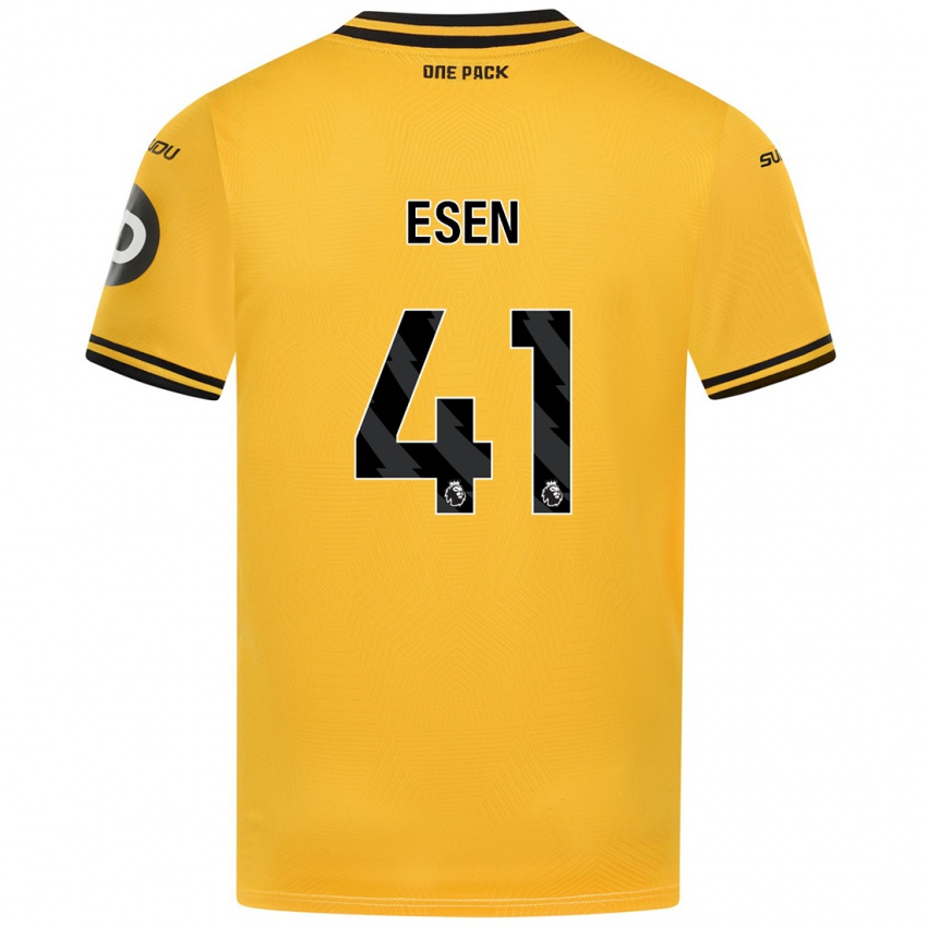 Uomo Maglia Josh Esen #41 Giallo Kit Gara Home 2024/25 Maglietta