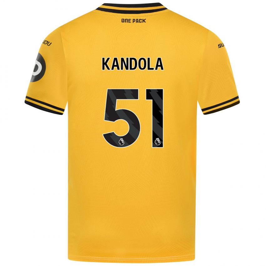 Uomo Maglia Kam Kandola #51 Giallo Kit Gara Home 2024/25 Maglietta