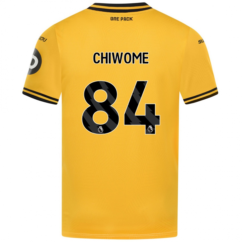 Uomo Maglia Leon Chiwome #84 Giallo Kit Gara Home 2024/25 Maglietta