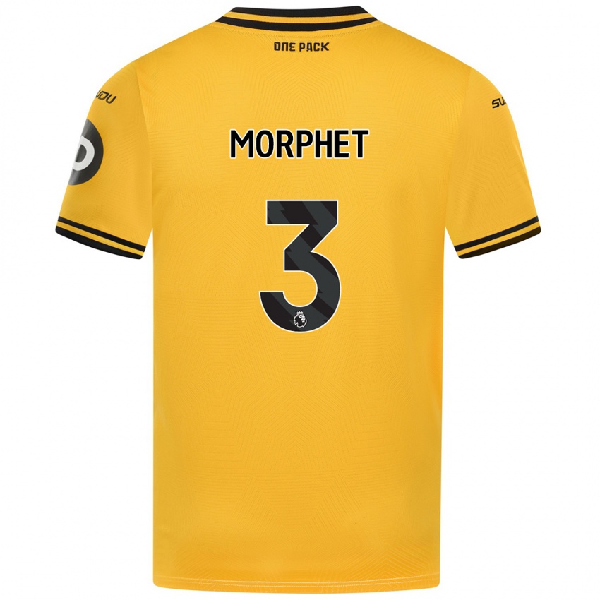 Uomo Maglia Anna Morphet #3 Giallo Kit Gara Home 2024/25 Maglietta