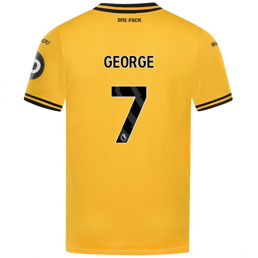 Uomo Maglia Tammi George #7 Giallo Kit Gara Home 2024/25 Maglietta