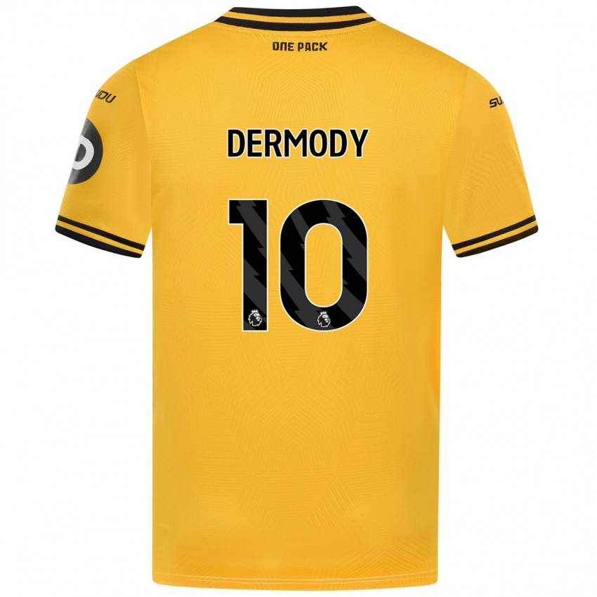 Uomo Maglia Helen Dermody #10 Giallo Kit Gara Home 2024/25 Maglietta