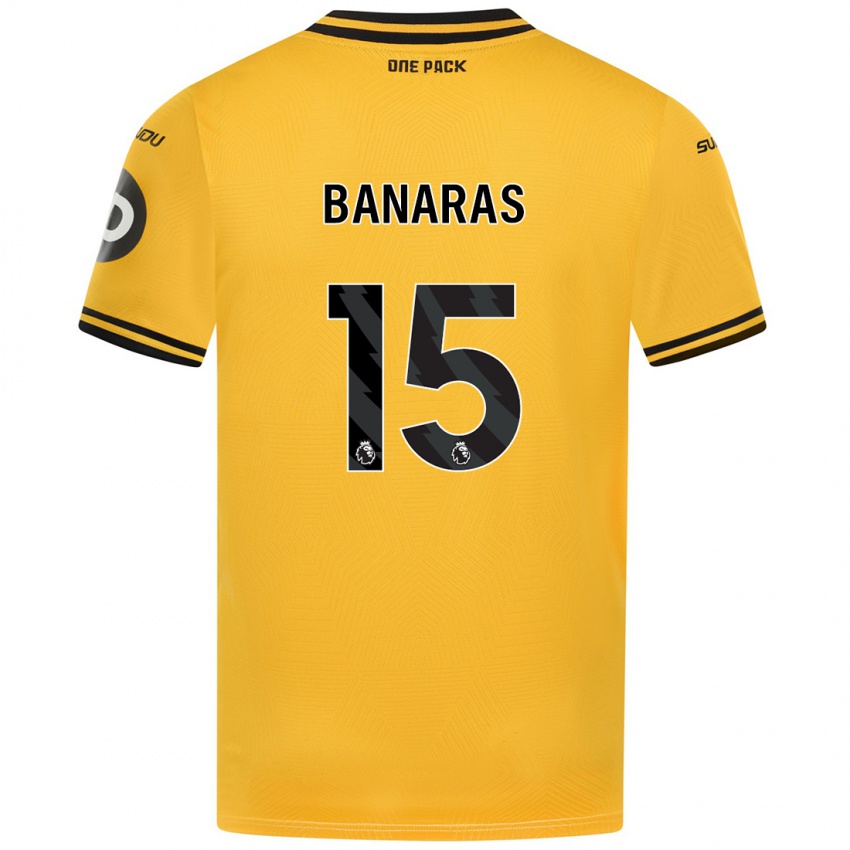 Uomo Maglia Layla Banaras #15 Giallo Kit Gara Home 2024/25 Maglietta