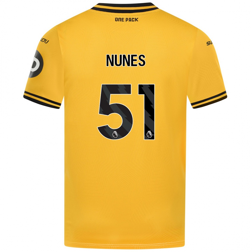 Uomo Maglia Grazi Nunes #51 Giallo Kit Gara Home 2024/25 Maglietta