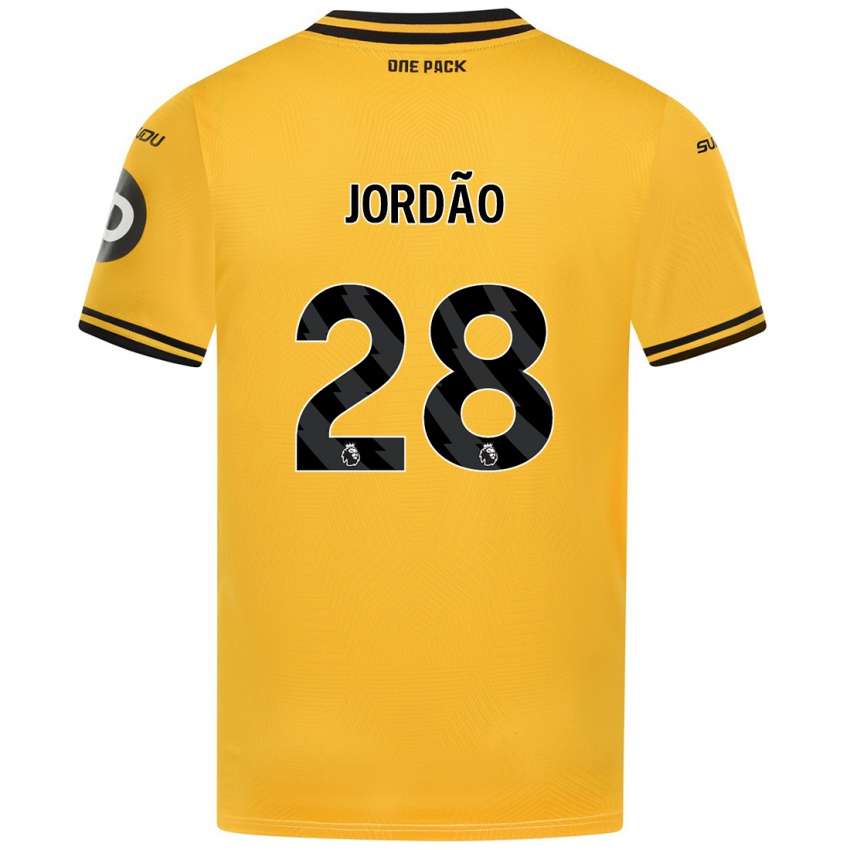 Uomo Maglia Bruno Jordão #28 Giallo Kit Gara Home 2024/25 Maglietta