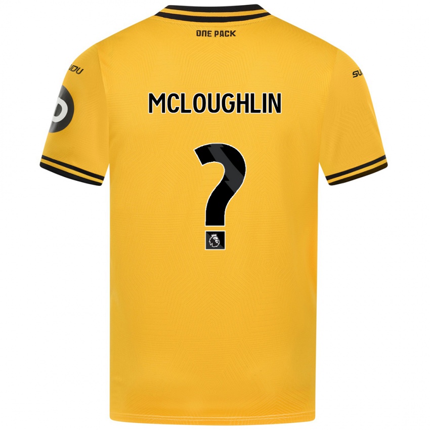 Uomo Maglia Lee Mcloughlin #0 Giallo Kit Gara Home 2024/25 Maglietta