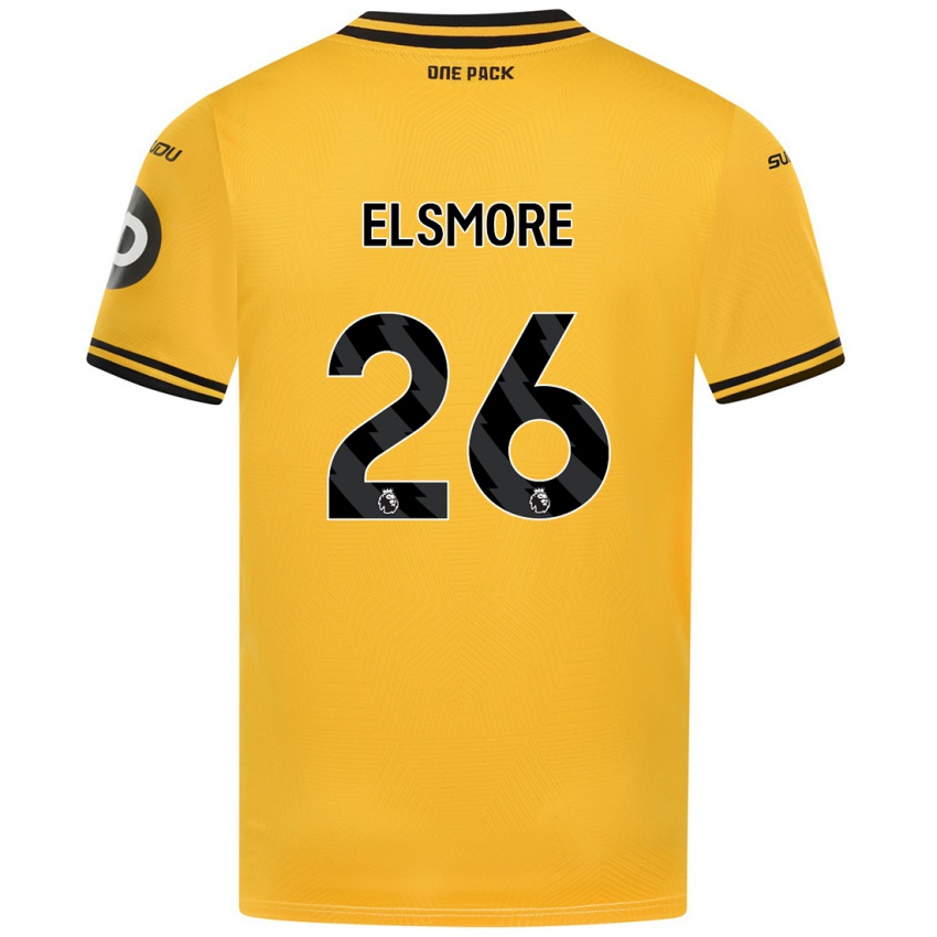 Uomo Maglia Ria Elsmore #26 Giallo Kit Gara Home 2024/25 Maglietta