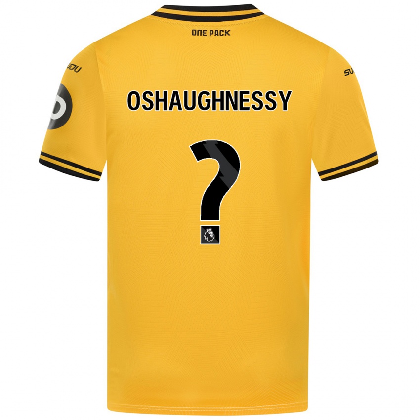 Uomo Maglia Joe Oshaughnessy #0 Giallo Kit Gara Home 2024/25 Maglietta