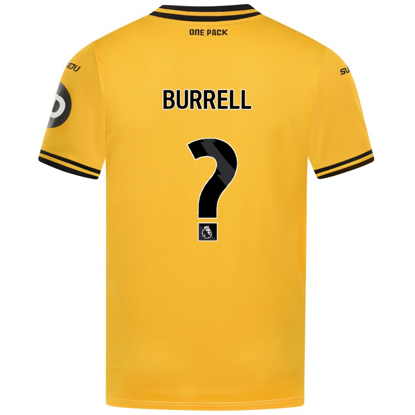 Uomo Maglia Ackeme Francis Burrell #0 Giallo Kit Gara Home 2024/25 Maglietta