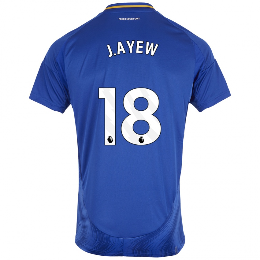 Uomo Maglia Ayew #18 Blu Bianco Kit Gara Home 2024/25 Maglietta