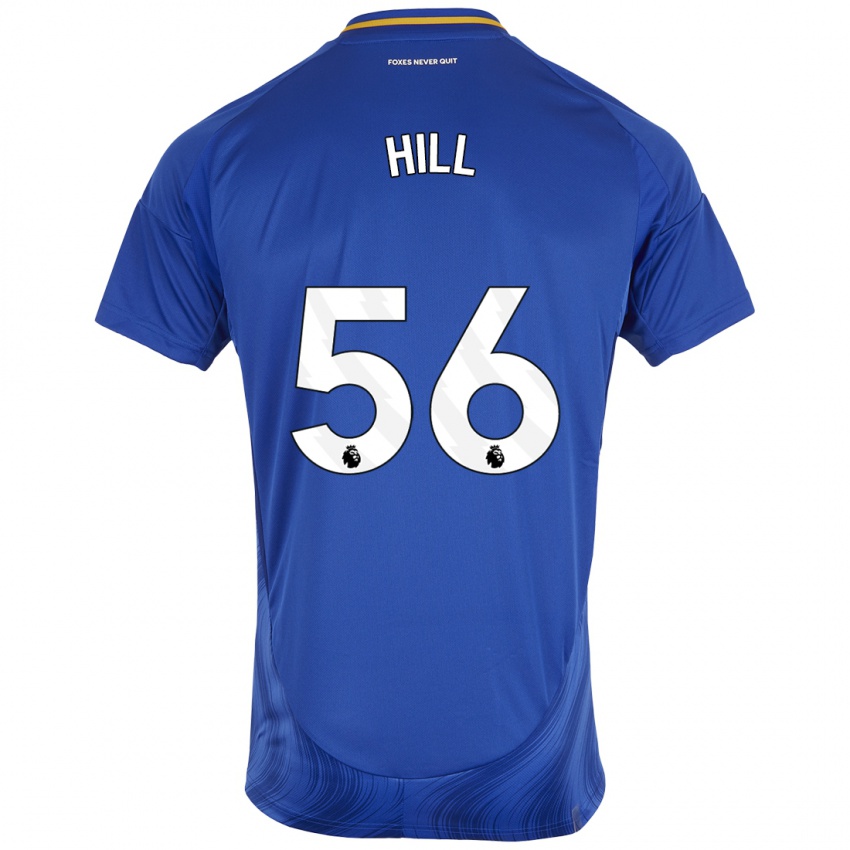 Uomo Maglia Deniche Hill #56 Blu Bianco Kit Gara Home 2024/25 Maglietta