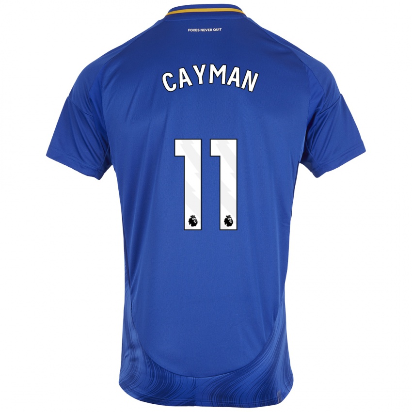 Uomo Maglia Janice Cayman #11 Blu Bianco Kit Gara Home 2024/25 Maglietta