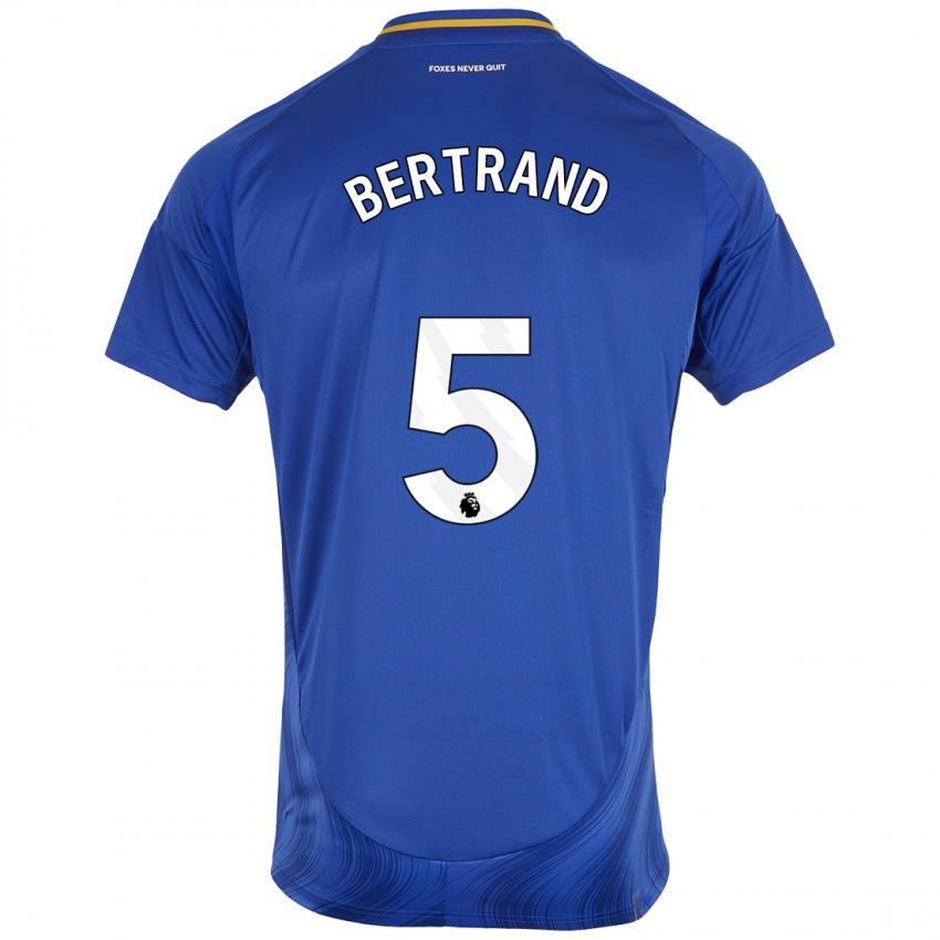 Uomo Maglia Ryan Bertrand #5 Blu Bianco Kit Gara Home 2024/25 Maglietta