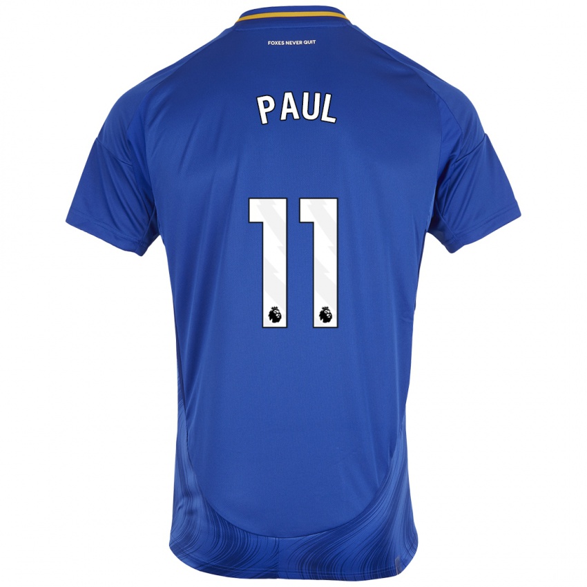 Uomo Maglia Lachante Paul #11 Blu Bianco Kit Gara Home 2024/25 Maglietta