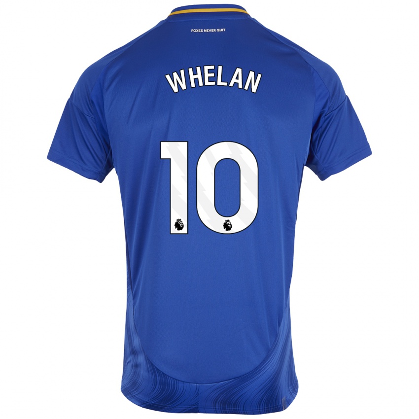 Uomo Maglia Aileen Whelan #10 Blu Bianco Kit Gara Home 2024/25 Maglietta