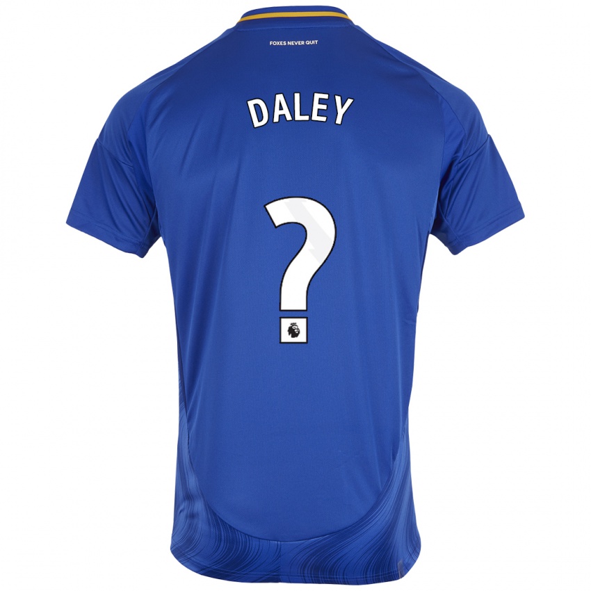 Uomo Maglia Karl Daley #0 Blu Bianco Kit Gara Home 2024/25 Maglietta